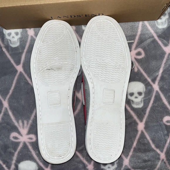 Land’s End Silver metallic and hot pink boat shoe size 8 NWT. - Picture 9 of 13